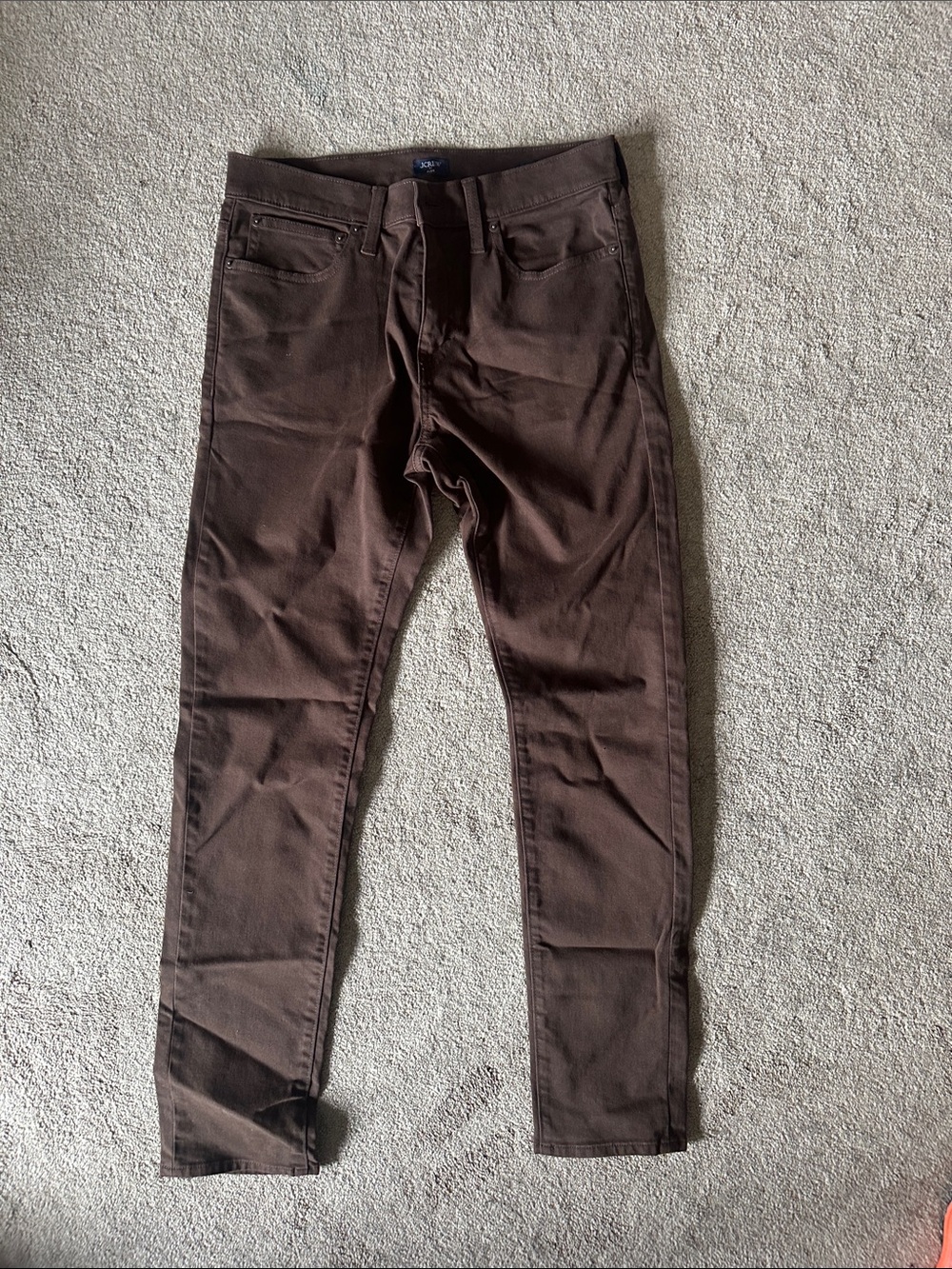 Boy's J.Crew Brown Slim Stretch Jeans